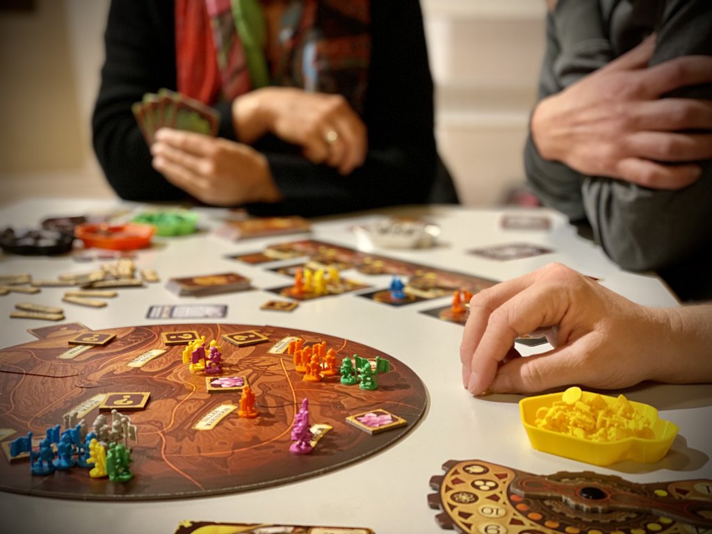 Eine Spielrunde bei der Usinger Spielerei